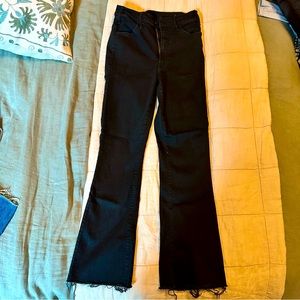 MOTHER Black Jean - The Hustler Ankle Fray